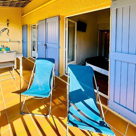 Charmant deux pièces avec une vue imprenable sur la crique Nôtre-Dame Théoule-sur-Mer Extérieur photo